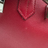 エルメス HERMES バーキン30 X刻印 ルージュカザック シルバー金具 エプソン レディース ハンドバッグ