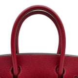 エルメス HERMES バーキン30 X刻印 ルージュカザック シルバー金具 エプソン レディース ハンドバッグ
