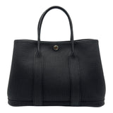 エルメス HERMES ガーデンパーティTPM W刻 ブラック シルバー金具 ネゴンダ レディース トートバッグ