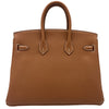 エルメス HERMES バーキン25 W刻印 ゴールド シルバー金具 トゴ レディース ハンドバッグ