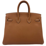 エルメス HERMES バーキン25 W刻印 ゴールド シルバー金具 トゴ レディース ハンドバッグ