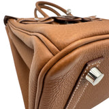 エルメス HERMES バーキン25 W刻印 ゴールド シルバー金具 トゴ レディース ハンドバッグ