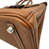 エルメス HERMES バーキン25 W刻印 ゴールド シルバー金具 トゴ レディース ハンドバッグ