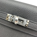 エルメス HERMES ケリー25 内縫い K刻印 ブラック シルバー金具 トゴ レディース ハンドバッグ