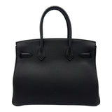 エルメス HERMES バーキン30 K刻 ブラック シルバー金具 トゴ レディース ハンドバッグ