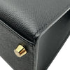 エルメス HERMES ケリー28 外縫い U刻印　(2022年製) ブラック ゴールド金具 エプソン レディース ハンドバッグ