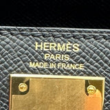 エルメス HERMES ケリー28 外縫い U刻印　(2022年製) ブラック ゴールド金具 エプソン レディース ハンドバッグ