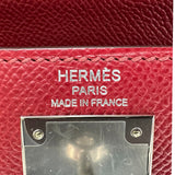 エルメス HERMES ケリー28 外縫い ヴェルソ U刻 ルージュグレナ/ローズパープル シルバー金具 エプソン レディース ショルダーバッグ