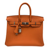 エルメス HERMES バーキン25 K刻 フー シルバー金具 トゴ レディース ハンドバッグ