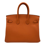 エルメス HERMES バーキン25 K刻 フー シルバー金具 トゴ レディース ハンドバッグ