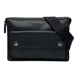 プラダ PRADA サフィアーノ ショルダーバッグ 2VH091 ブラック レザー メンズ ショルダーバッグ