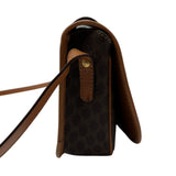 セリーヌ CELINE マカダム ショルダーバッグ ブラウン PVC/レザー レディース ショルダーバッグ