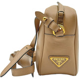 プラダ PRADA カメラバッグ 1BH089 ベージュ　ゴールド金具 カーフ レディース ショルダーバッグ