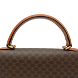 セリーヌ CELINE マカダム ハンドバッグ ブラウン PVC/レザー レディース ハンドバッグ