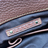 セリーヌ CELINE ブギーバッグ ブルー/ブラウン デニム/レザー レディース ハンドバッグ