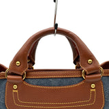 セリーヌ CELINE ブギーバッグ ブルー/ブラウン デニム/レザー レディース ハンドバッグ