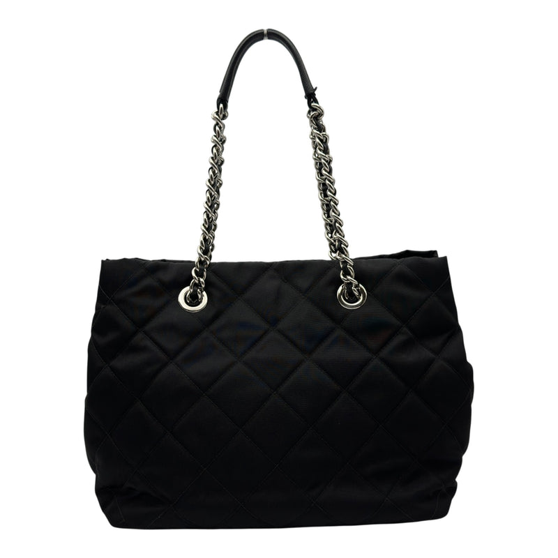 プラダ PRADA インプントゥ チェーントートバッグ 1BG740 ブラック