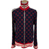 グッチ GUCCI GG総柄 トラックジャケット 496919 ネイビー コットン メンズ ジャージ