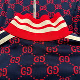 グッチ GUCCI GG総柄 トラックジャケット 496919 ネイビー コットン メンズ ジャージ