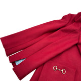 グッチ GUCCI ホースビットデザイン GGボタンウールコート 842516 レッド ウール レディース その他アウター