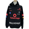 バレンシアガ BALENCIAGA トップリーグラウンド フーディ 767885 ブラック コットン メンズ パーカー