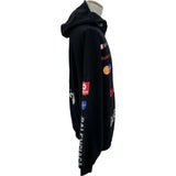 バレンシアガ BALENCIAGA トップリーグラウンド フーディ 767885 ブラック コットン メンズ パーカー