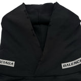 バレンシアガ BALENCIAGA トップリーグラウンド フーディ 767885 ブラック コットン メンズ パーカー