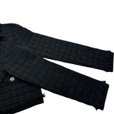 シャネル CHANEL ココマークボタンカシミヤフリンジニットカーディガン P81296 ブラック カシミヤ レディース カーディガン