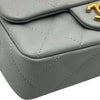 シャネル CHANEL マトラッセ ミニフラップバッグ AS3829 グレー ゴールド金具 キャビアスキン レディース ショルダーバッグ