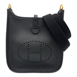 エルメス HERMES エヴリン TPM ショート K刻 ブラック ゴールド金具 トリヨン レディース ショルダーバッグ