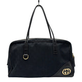 グッチ GUCCI GGキャンバス トートバッグ 166971 ブラック GGキャンバス/レザー レディース トートバッグ