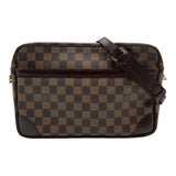 ルイ・ヴィトン LOUIS VUITTON トロカデロGM N48082 ブラウン ダミエ/レザー メンズ ショルダーバッグ