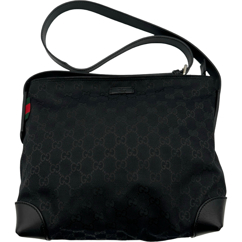 GUCCI グッチ GG キャンバス ワンショルダーバッグ 黒 グッチ GUCCI GGキャンバス ショルダーバッグ 337598 ブラック GG