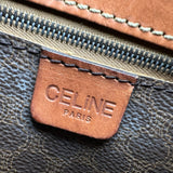 セリーヌ CELINE マカダム ミニボストンバッグ ブラウン PVC/レザー レディース ボストンバッグ