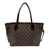 ルイ・ヴィトン LOUIS VUITTON ネヴァーフルPM N51109 ブラウン ダミエ/レザー レディース トートバッグ