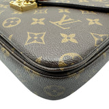 ルイ・ヴィトン LOUIS VUITTON ポシェット・メティスMM M40780 ブラウン モノグラム/レザー レディース ショルダーバッグ