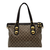 グッチ GUCCI クレスト 207285 ブラウン クリスタルGG レディース トートバッグ