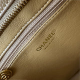 シャネル CHANEL 復刻トート A01804 7番台 ベージュ ゴールド金具 キャビアスキン レディース トートバッグ
