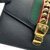 グッチ GUCCI シェリーライン シルヴィスモール 421882 ブラック ゴールド金具 レザー レディース ショルダーバッグ