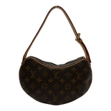 ルイ・ヴィトン LOUIS VUITTON ポシェット・クロワッサン M51510 ブラウン モノグラム/レザー レディース ショルダーバッグ