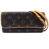ルイ・ヴィトン LOUIS VUITTON ポシェット・ツインPM M51854 ブラウン モノグラム/レザー レディース ショルダーバッグ