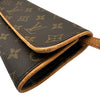ルイ・ヴィトン LOUIS VUITTON ポシェット・ツインPM M51854 ブラウン モノグラム/レザー レディース ショルダーバッグ