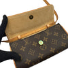 ルイ・ヴィトン LOUIS VUITTON ポシェット・ツインPM M51854 ブラウン モノグラム/レザー レディース ショルダーバッグ