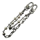ルイ・ヴィトン LOUIS VUITTON バッグチャーム・ミッドナイトパールチェーン M02758 シルバー メタル レディース チャーム