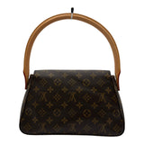 ルイ・ヴィトン LOUIS VUITTON ミニ・ルーピング M51147 ブラウン モノグラム/レザー レディース ショルダーバッグ