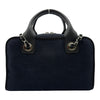 シャネル CHANEL ドーヴィル ボーリングバッグ A92749 ネイビー/ブラック シルバー金具 キャンバス/レザー レディース ショルダーバッグ