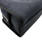 シャネル CHANEL ドーヴィル ボーリングバッグ A92749 ネイビー/ブラック シルバー金具 キャンバス/レザー レディース ショルダーバッグ