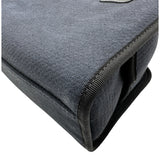 シャネル CHANEL ドーヴィル ボーリングバッグ A92749 ネイビー/ブラック シルバー金具 キャンバス/レザー レディース ショルダーバッグ