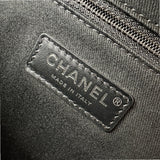 シャネル CHANEL ドーヴィル ボーリングバッグ A92749 ネイビー/ブラック シルバー金具 キャンバス/レザー レディース ショルダーバッグ