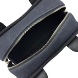 シャネル CHANEL ドーヴィル ボーリングバッグ A92749 ネイビー/ブラック シルバー金具 キャンバス/レザー レディース ショルダーバッグ